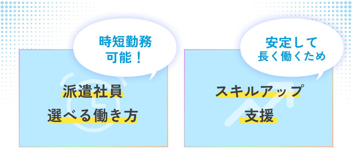 派遣社員 スキルアップ支援